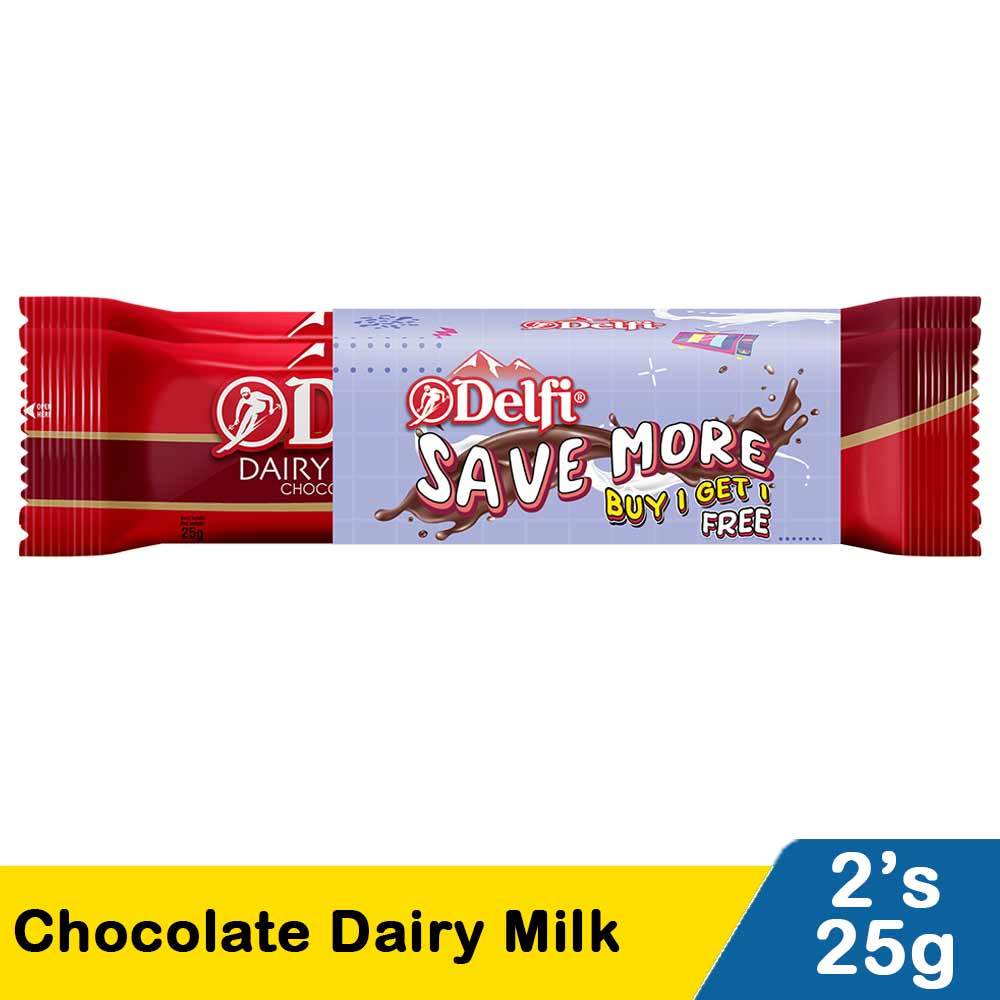

Delfi Save More Buy I Get Free Chocolate Dairy Milk 2's 25g