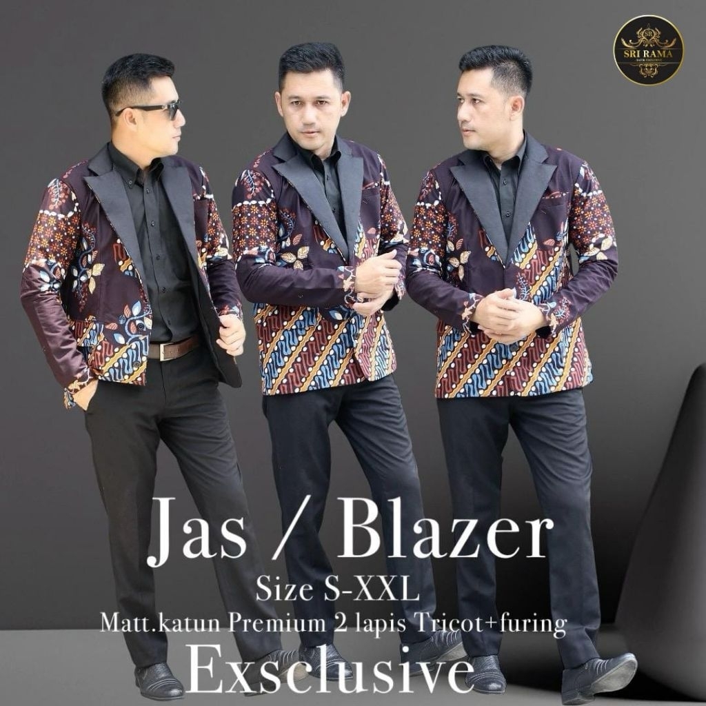 JAS/BLAZER BATIK PRIA PREMIUM