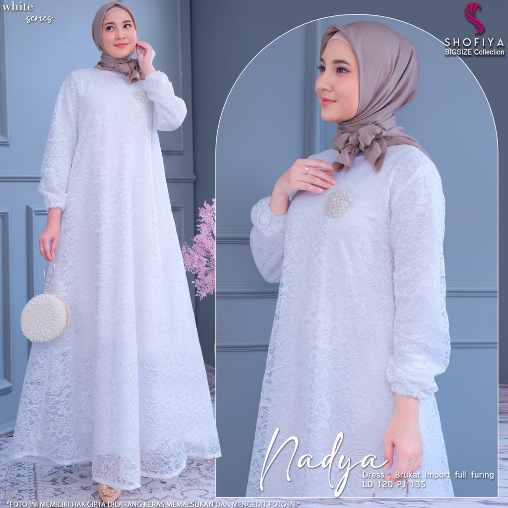 Nadya Dress Jumbo By Shofiya Ld120
