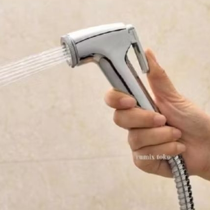 jet shower chrome toilet kloset duduk / jet shower