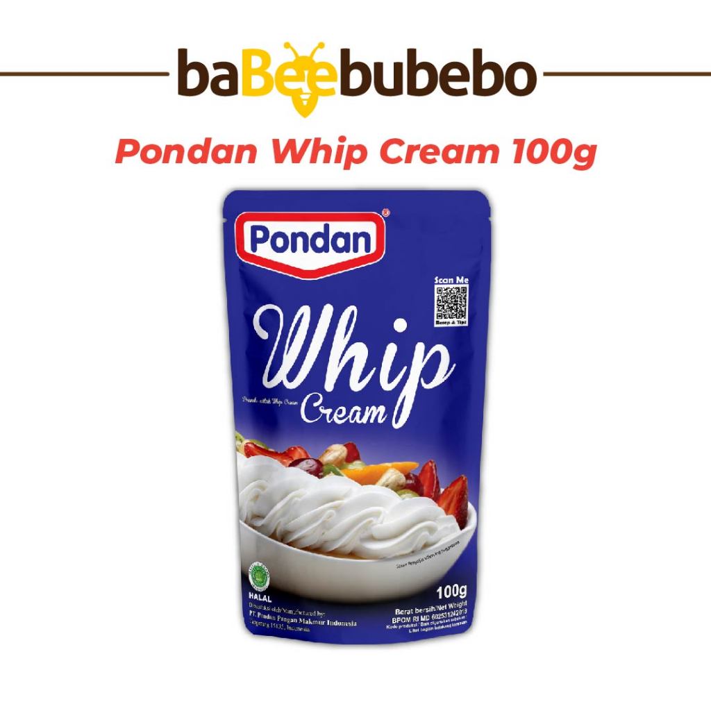 

Pondan Whip Cream / Whipcream Bubuk Pouch 100g