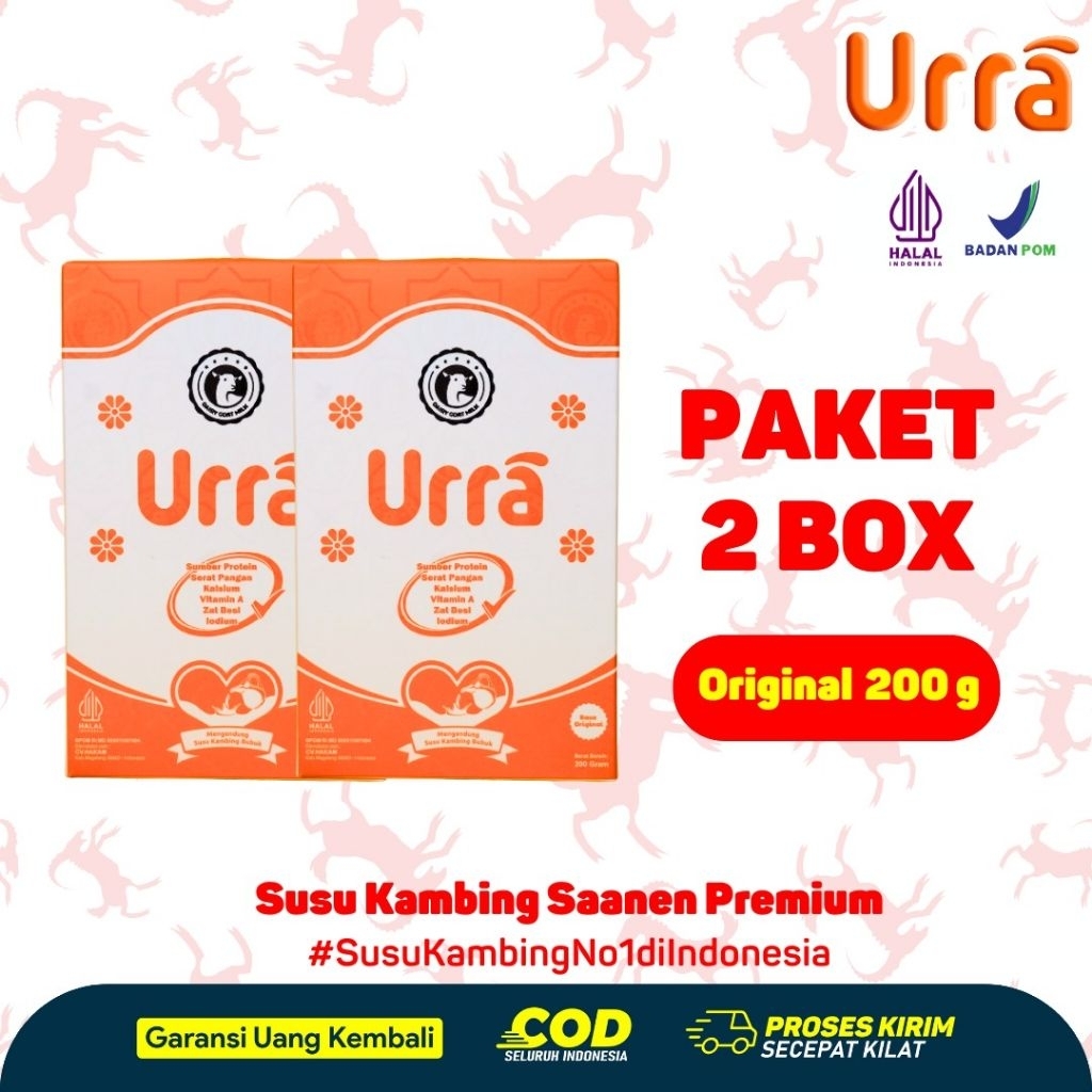 

Paket 2 Box - Susu Urra Original Untuk Penambah Nafsu Makan, Berat Badan Dan Tinggi Anak