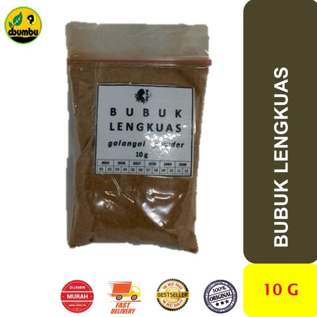 

Bubuk Lengkuas kemasan Sachet 10 gram/ Laos / Galangal