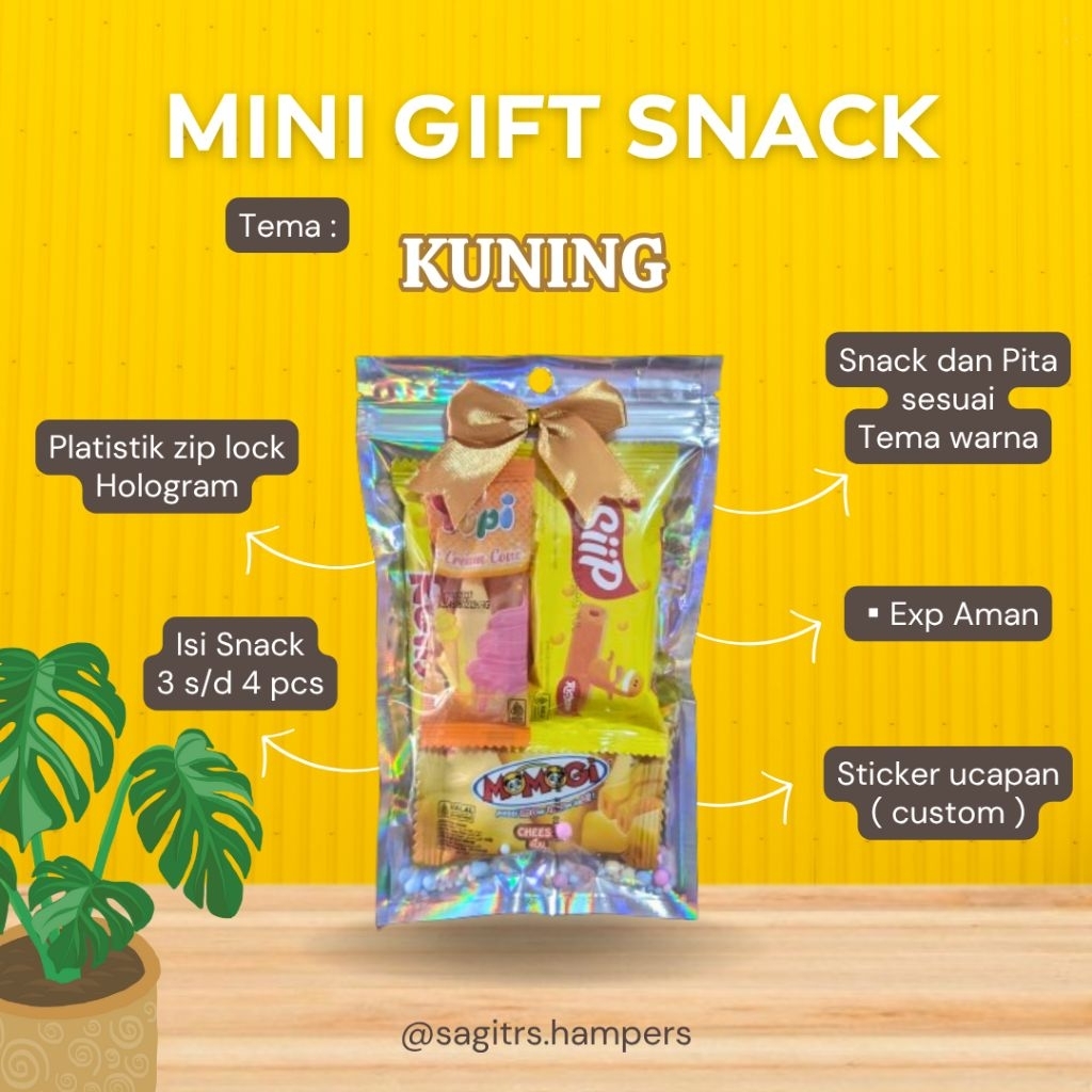 

MINI GIFT SNACK HOLOGRAM | Snack Mini | Mini Gift | Souvenir Snack | Snack Mini Ultah | Hampers Snack Hemat