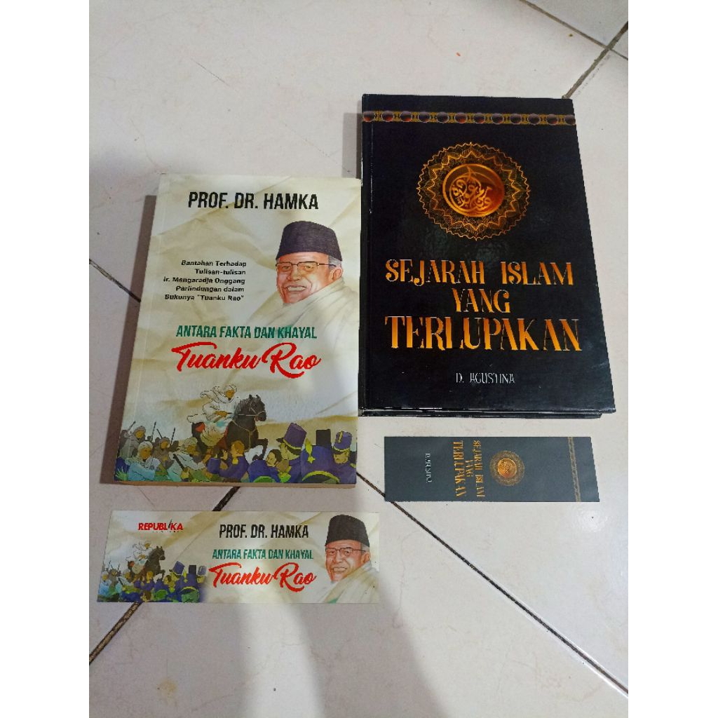 OBRAL BUKU MURAH ORIGINAL / BUKU SEJARAH / SASTRA / 1 PAKET ISI 2 BUKU / SEJARAH ISLAM YANG TERLUPAK