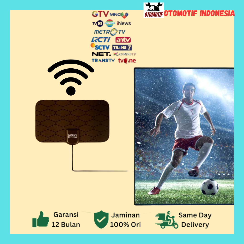 [ORIGINAL 100%] ANTENA TV DIGITAL INDOOR SUPER JERNIH ORI TAFFWARE/ ANTENA RUANGAN/ ANTENA DALAM/ AN