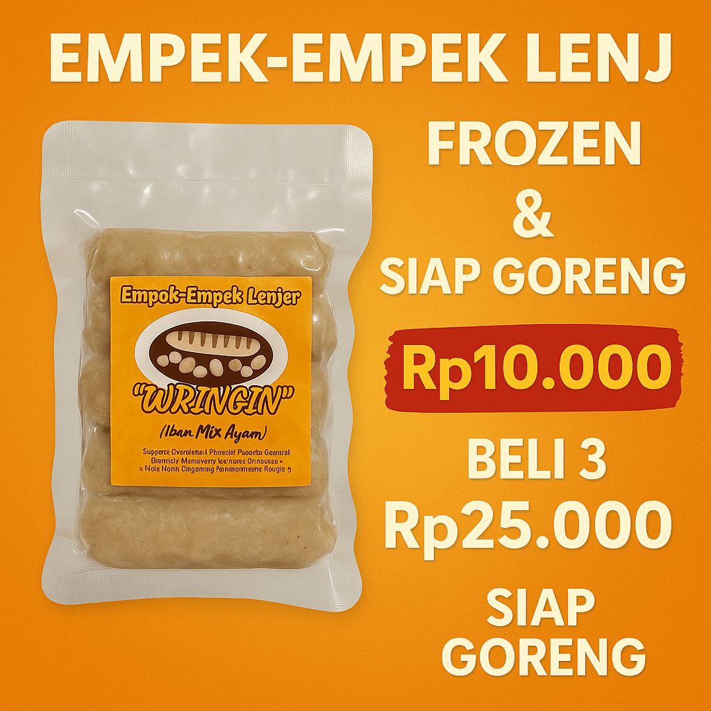 

EMPEK-EMPEK LENJER IKAN MIX AYAM TERMURAH MULAI 10k