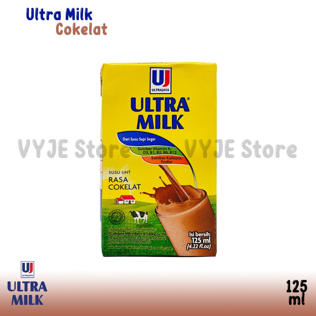 

Ultra Milk Susu UHT 125ml 1 Karton (40 Pcs) Chocolate