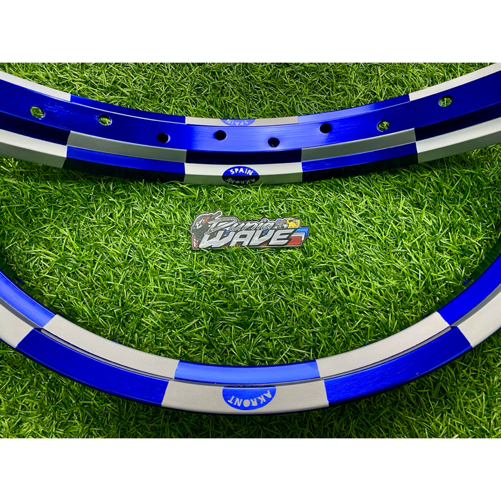 VELG AKRONT SPAIN AKRON CATUR AKRONT LIS BIRU SILVER ORIGINAL THAILAND