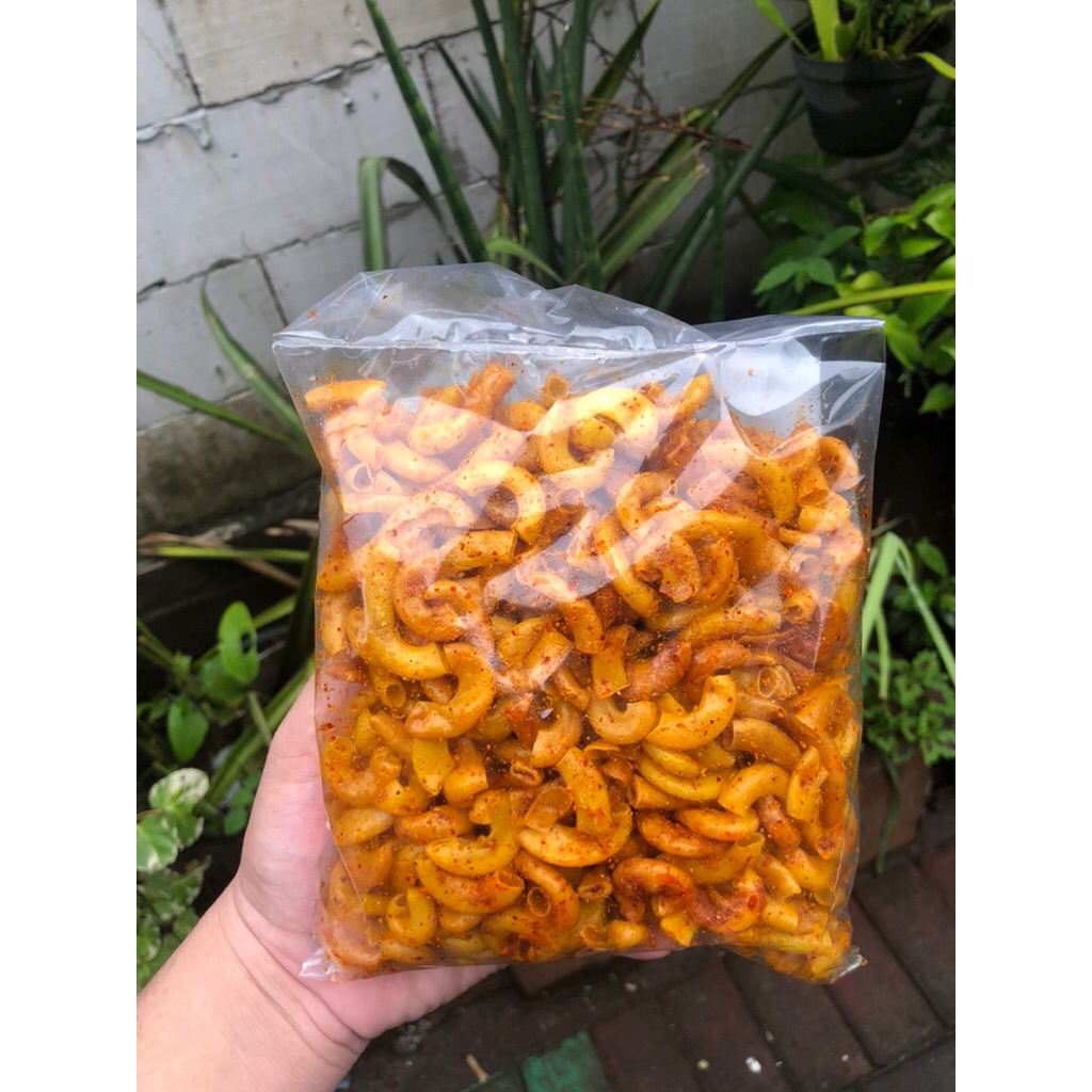 

250 gram makaroni cikruh cemilan pedas asin gurih