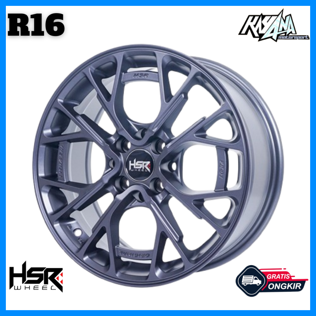 Velg Mobil Termurah R16 Hsr Wheel Fe01 Ring 16 Lebar 7 Cocok Untuk Avanza, Livina, Mobilio, Jazz, Ya
