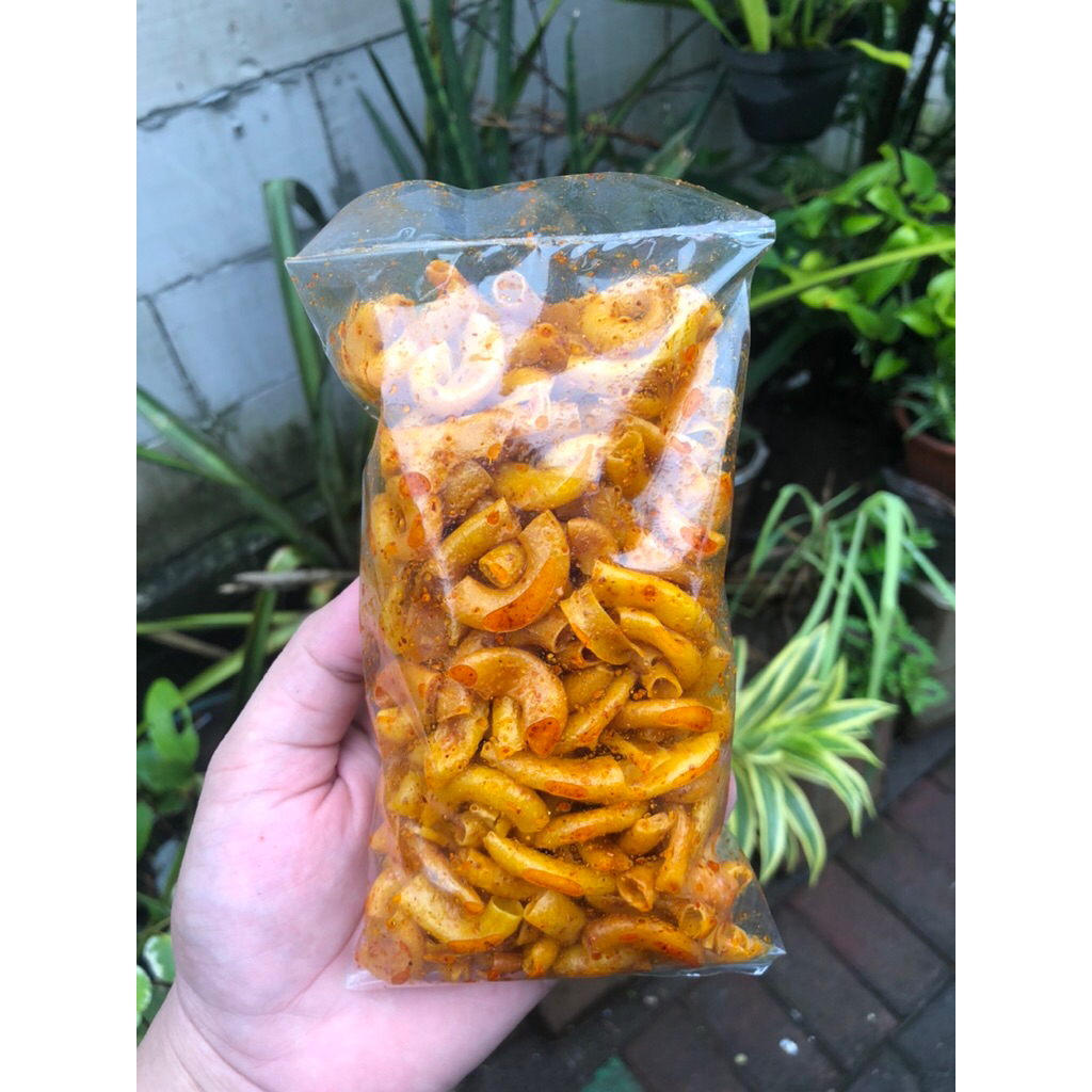 

100 gram makaroni cikruh cemilan pedas asin gurih