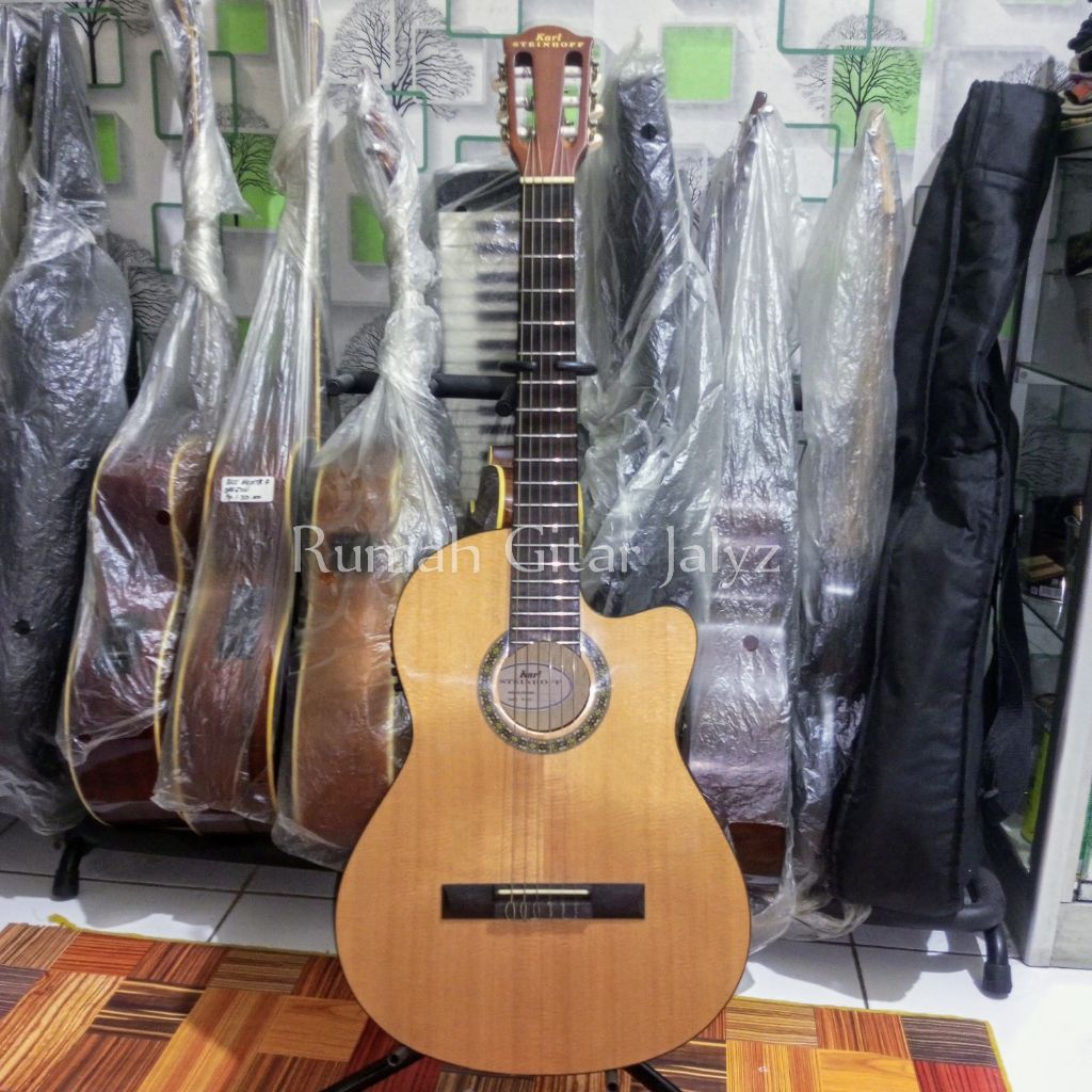 gitar bekas second original Karl steinhoff HC30 CE classical nylon elektrik original mulus like new