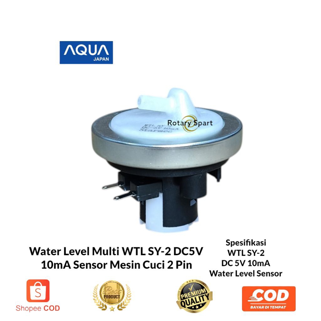 Water Level 2 pin WTL SY-2 Mesin cuci Aqua 1 Tabung / mesin cuci Top loading