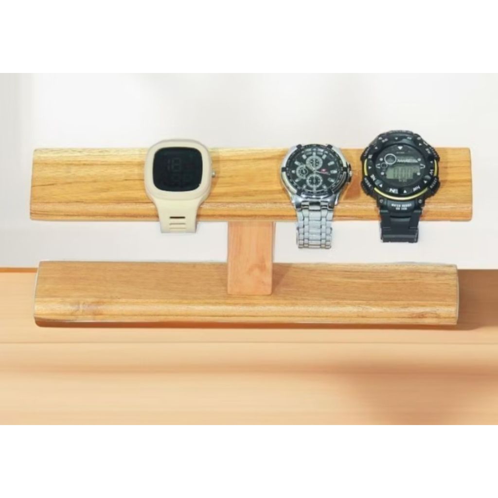 Rak Jam Tangan Rak Perhiasan Rak kayu Serbaguna Rak Gantungan Jam tangan