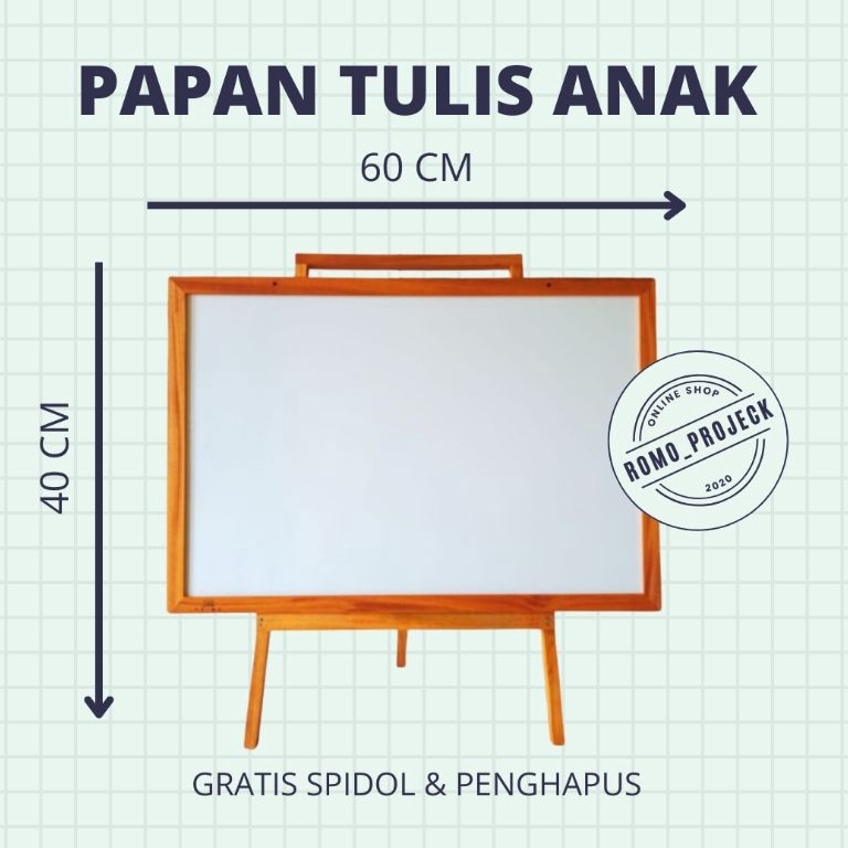 

KODE R98B Papan Tulis AnakWhiteboard Ukuran 4x6cm GRATIS SPIDOL PENGHAPUS