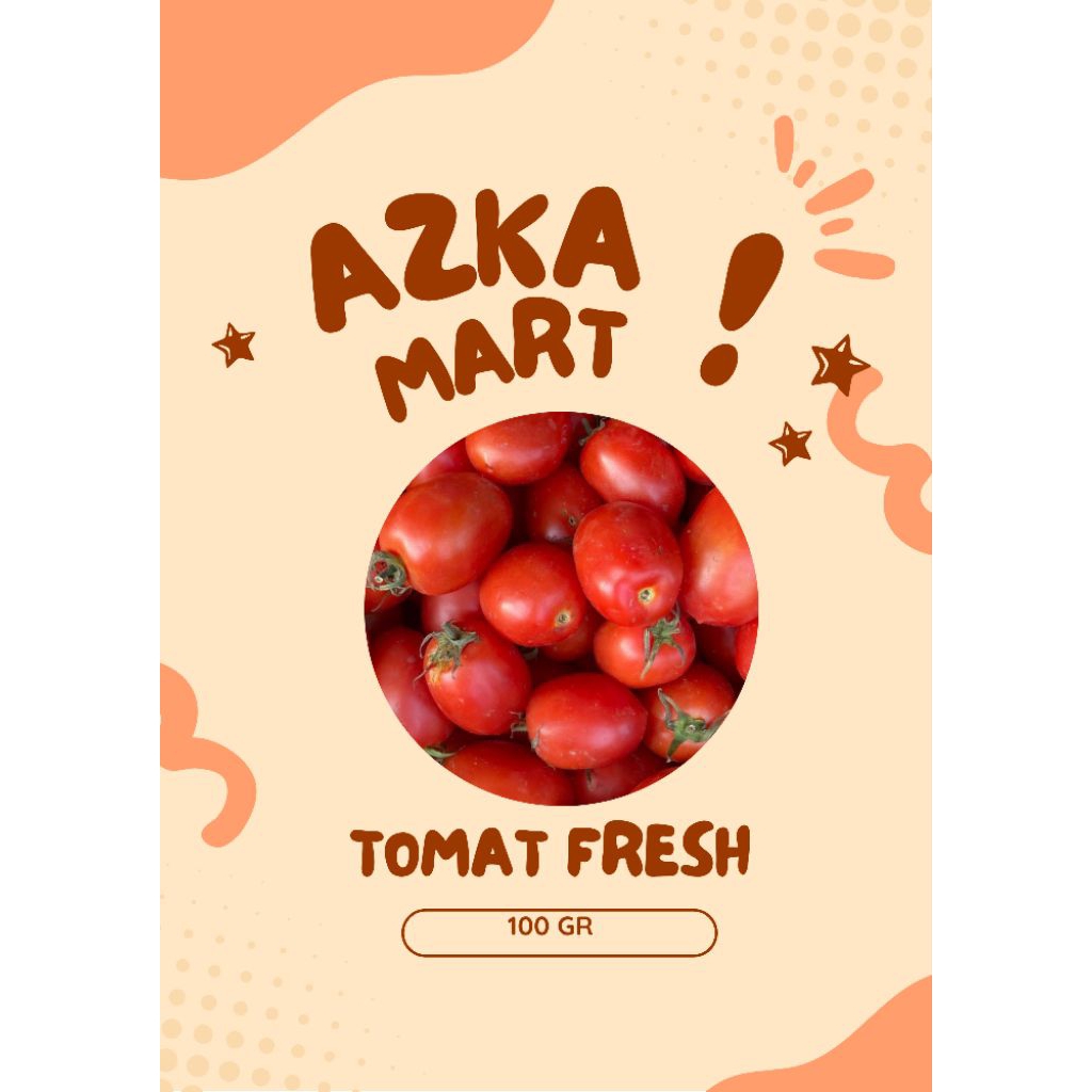 

Tomat Fresh 100GR - KIRIM INSTAN Azka Mart