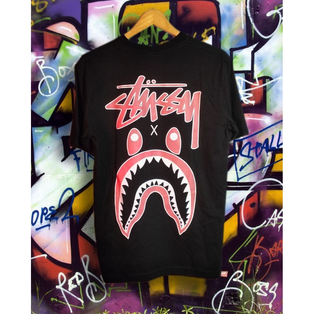 stussy colab bape kaos fashion brand second/bekas/branded