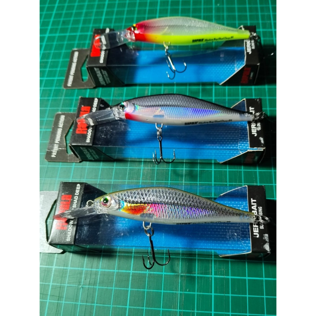 LURE / UMPAN RAPALA SHADOW RAP SHAD DEEP / SDRSD-9, 9cm / 12gram, 1,5 - 1,8meter