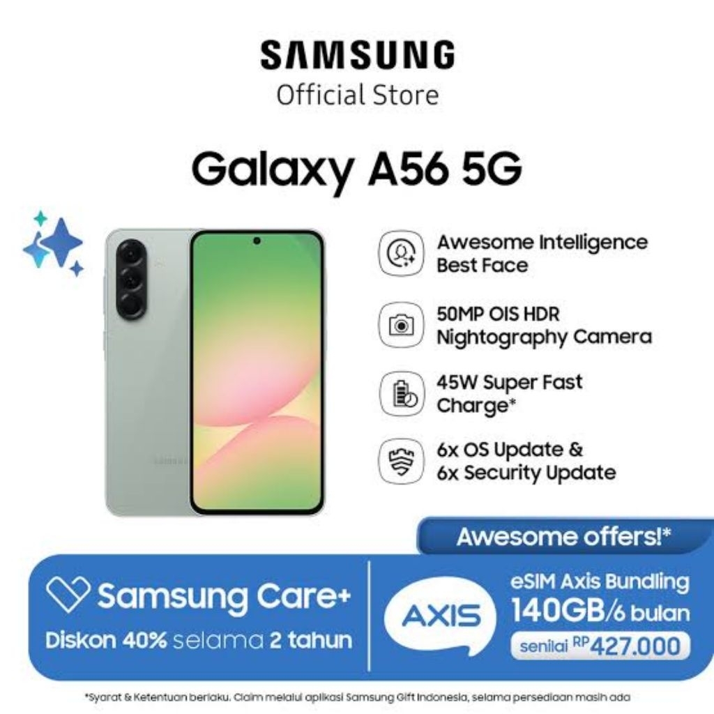Samsung A56 5g Ram 12/256 Gb Garansi Resmi Samsung New