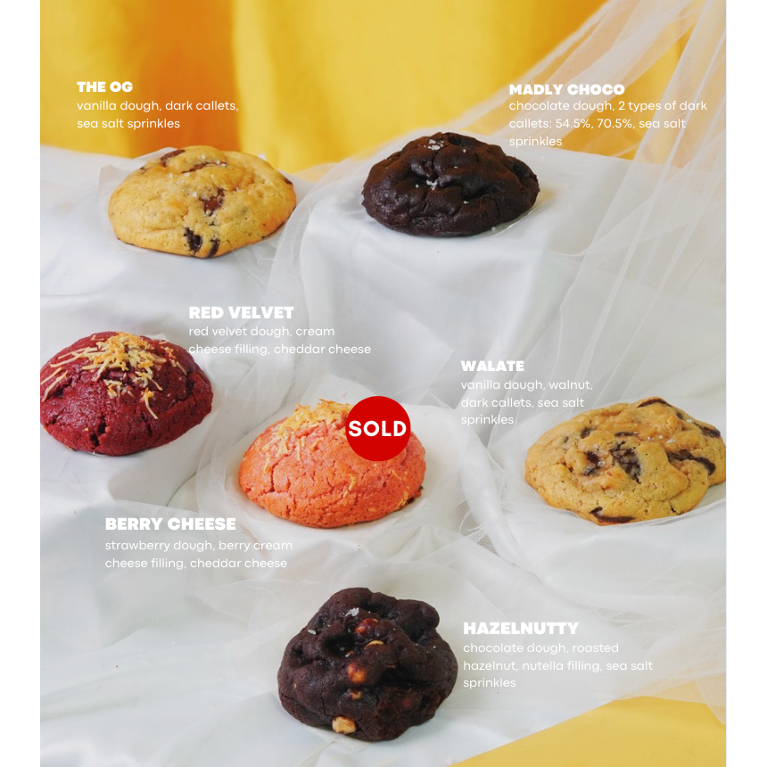 

FATTY SOFT BAKED COOKIES - 150GR - @DIZZY.FUDGY (Mohon baca deskripsi)