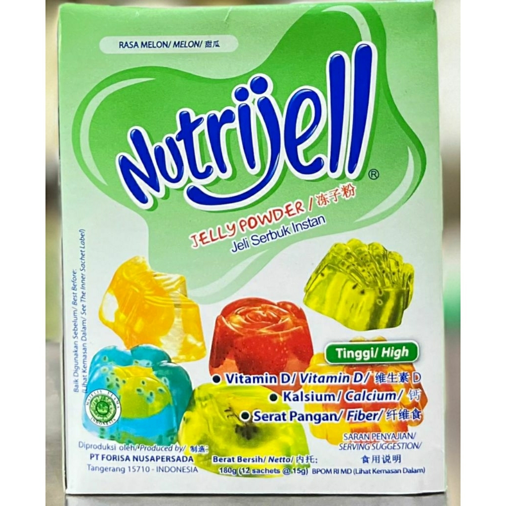

Nutrijell Melon 15gr 1 Box isi 12pcs ( Jeli / Jelly Bubuk , Jelly Powder , Bubuk Jelly Instan )
