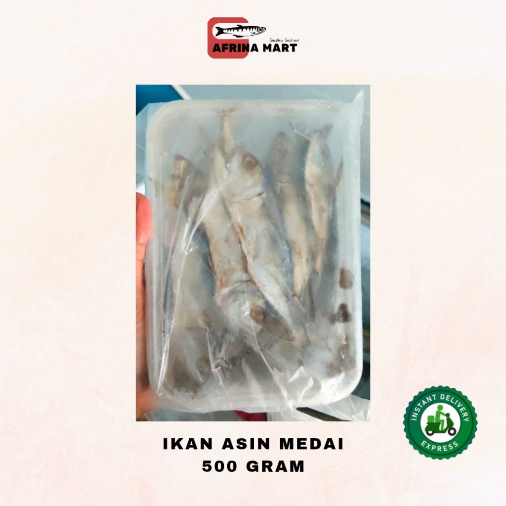 

Ikan Asin Medai 500 gram Frozen - Kirim Instant Afrina Mart