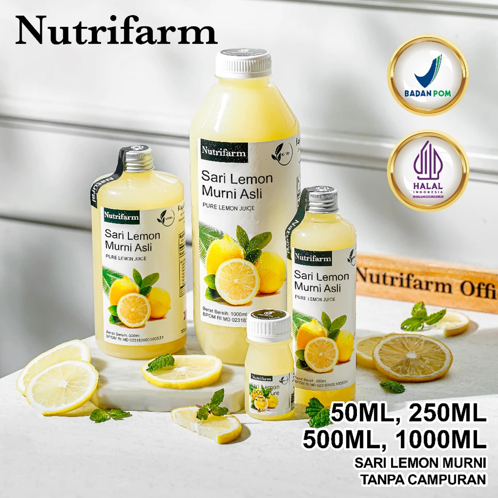 

[PREMIUM] Nutrifarm Sari Lemon / Sari Lemon 500ml Lemon 250ml Lemon 50ml