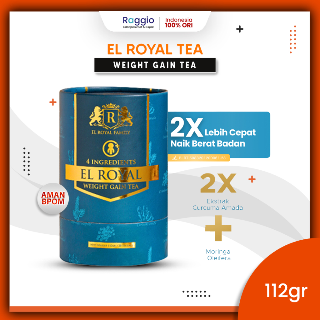 

El Royal Weight Gain Tea – Teh Penggemuk Badan | Herbal Tanpa Efek Samping