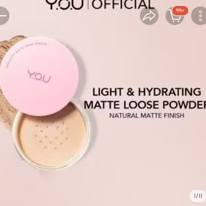 YOU simplicity matte loose powder (classic ivory) / bedak