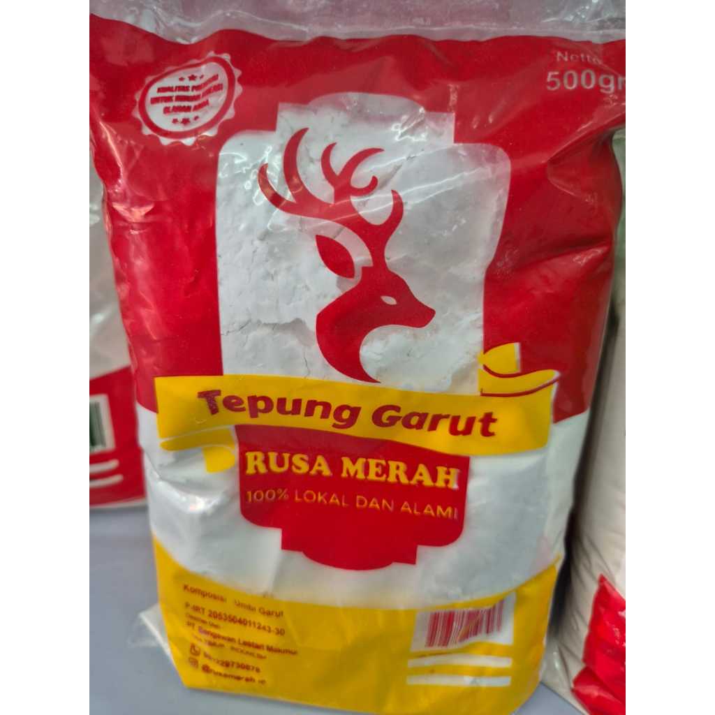 

Tepung Garut Rusa Merah 500gr