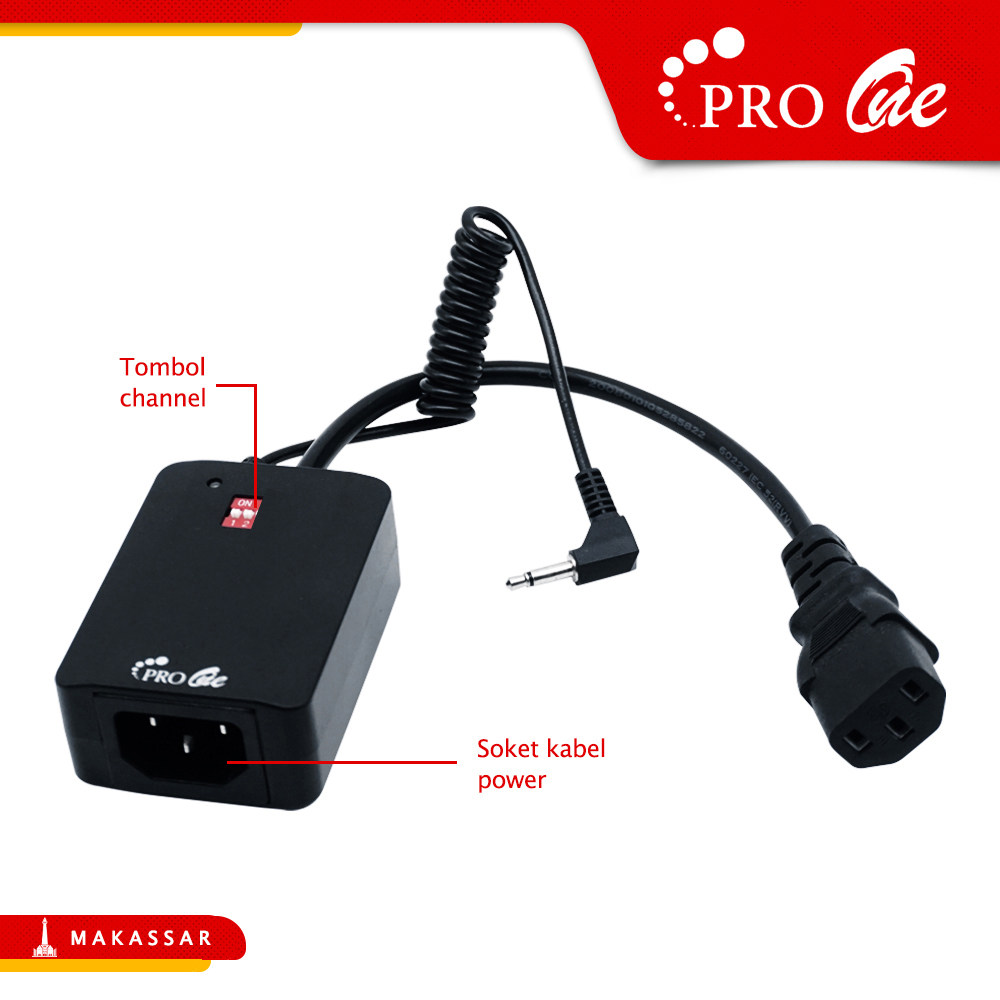 Pro One Trigger Radio Slave Listrik Flash AC-04II Receiver Only