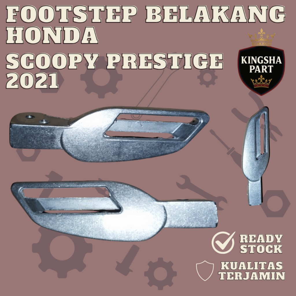 Footstep belakang honda scoopy prestige 2021-2023 injekan belakang scoopy k2f