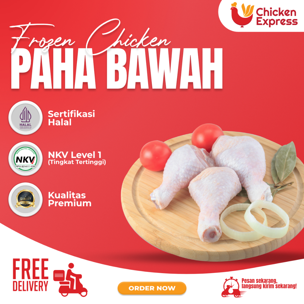 

Paha Bawah Ayam Frozen Premium 500gr | Kirim Cepat, Siap Masak