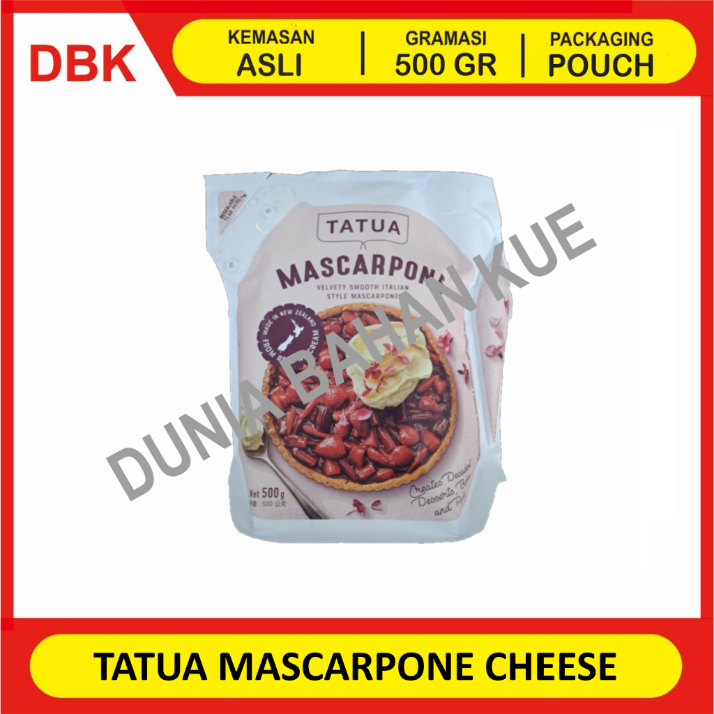 

TATUA MASCARPONE CHEESE 500 GR / KRIM KEJU MASCARPONE