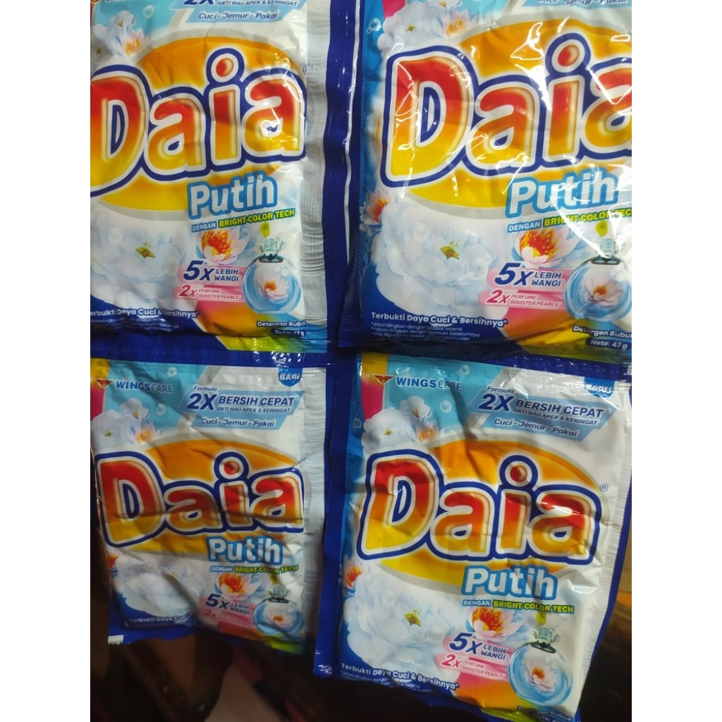 DAIA putih 1000 renceng 1 Lusin (12pcs)