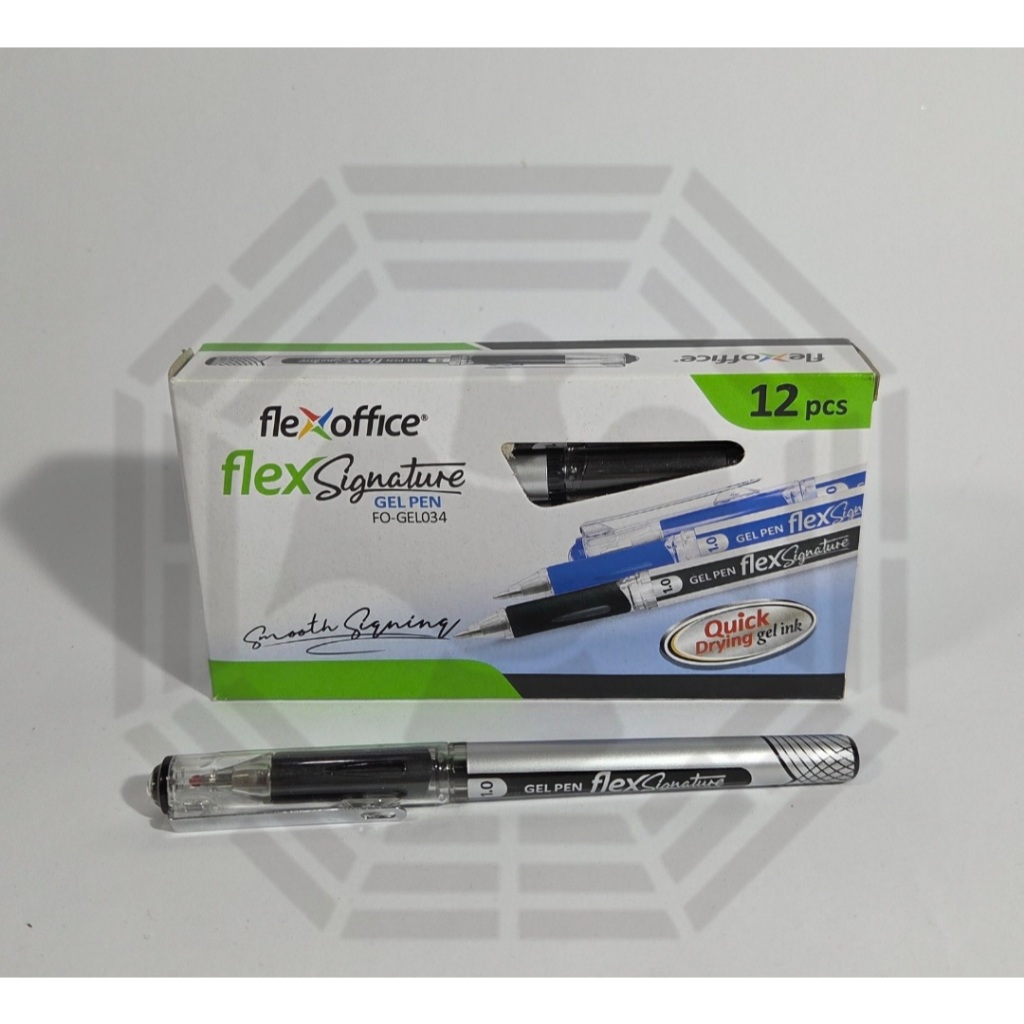 

Pulpen Gel Flexoffice Flex Signature | Quick Drying Ink |1 Box Isi 12 pcs
