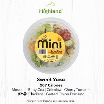 

Salad Mini Sweet Yuzu Salad + Chicken + Dressing 100 gr