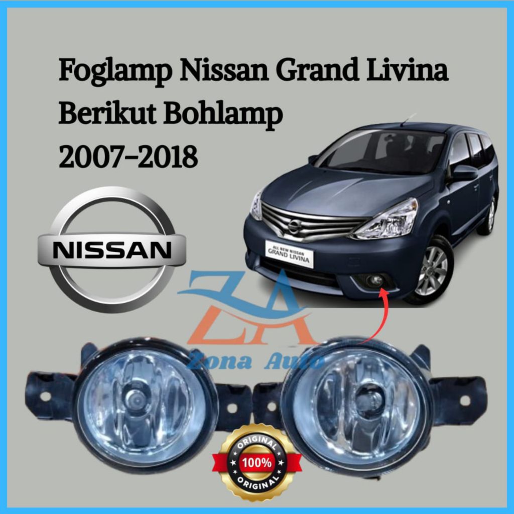 FOGLAMP LAMPU KABUT NISSAN GRAND LIVINA 2007 2008 2009 2010 2011 2012 2013 2015 2017 2018