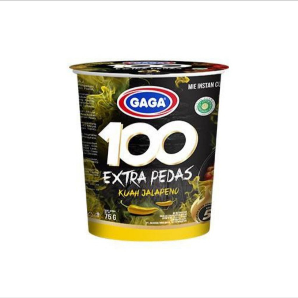 

GAGA 100 MIE INSTAN EXTRA PEDAS KUAH JALAPENO 75GR