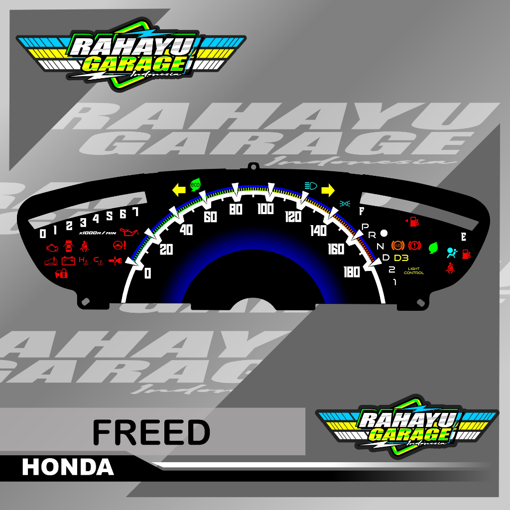 PAPAN SPEEDOMETER CUSTOM HONDA FREED panel spidometer honda freed