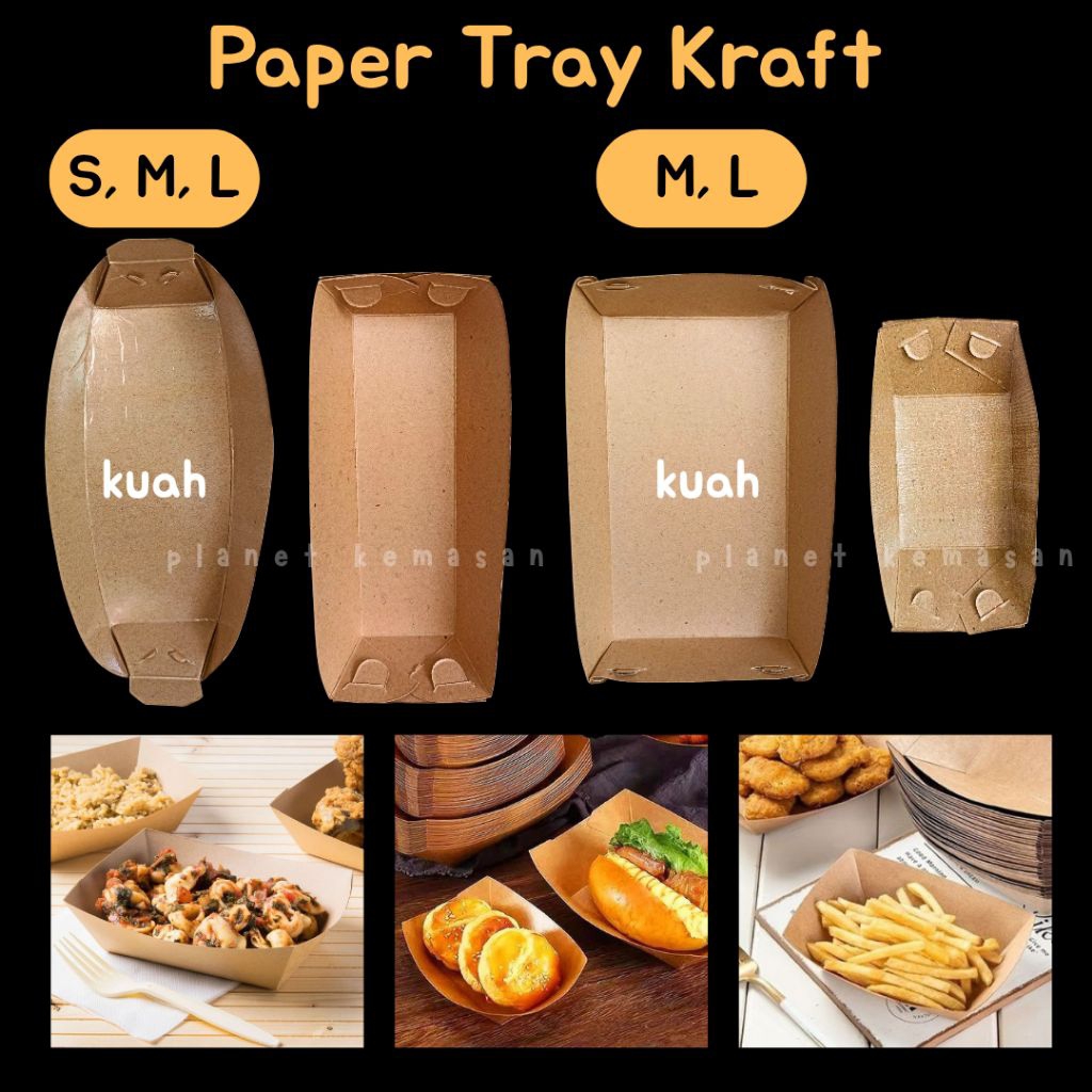 PIRING KERTAS PAPER TRAY FOOD TRAY MAKANAN FOOD BAZZAR PARTY SUPPLIES MANGKOK KERTAS PAPER CUP FOOD 