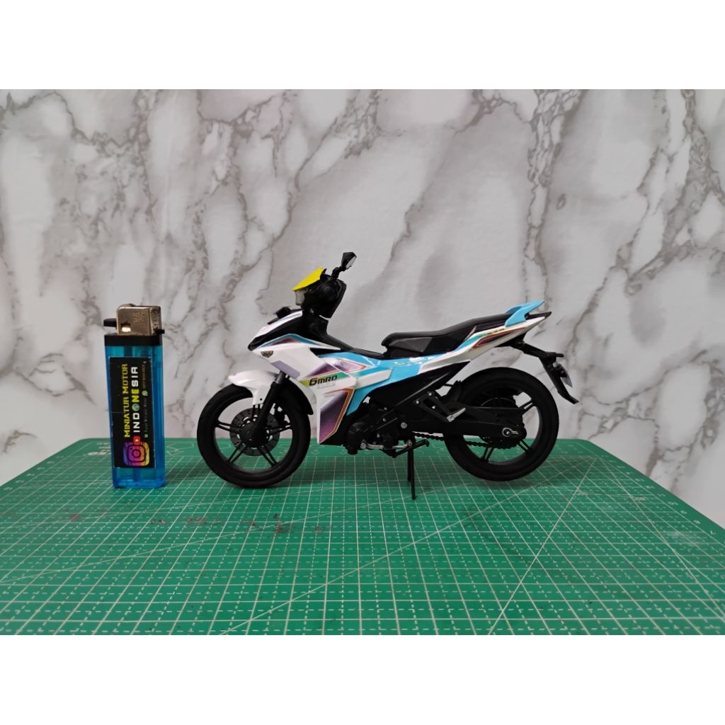 Diecast miniatur motor YAMAHA MX King New 2025 skala 1:12 Bisa request warna model dan nopol