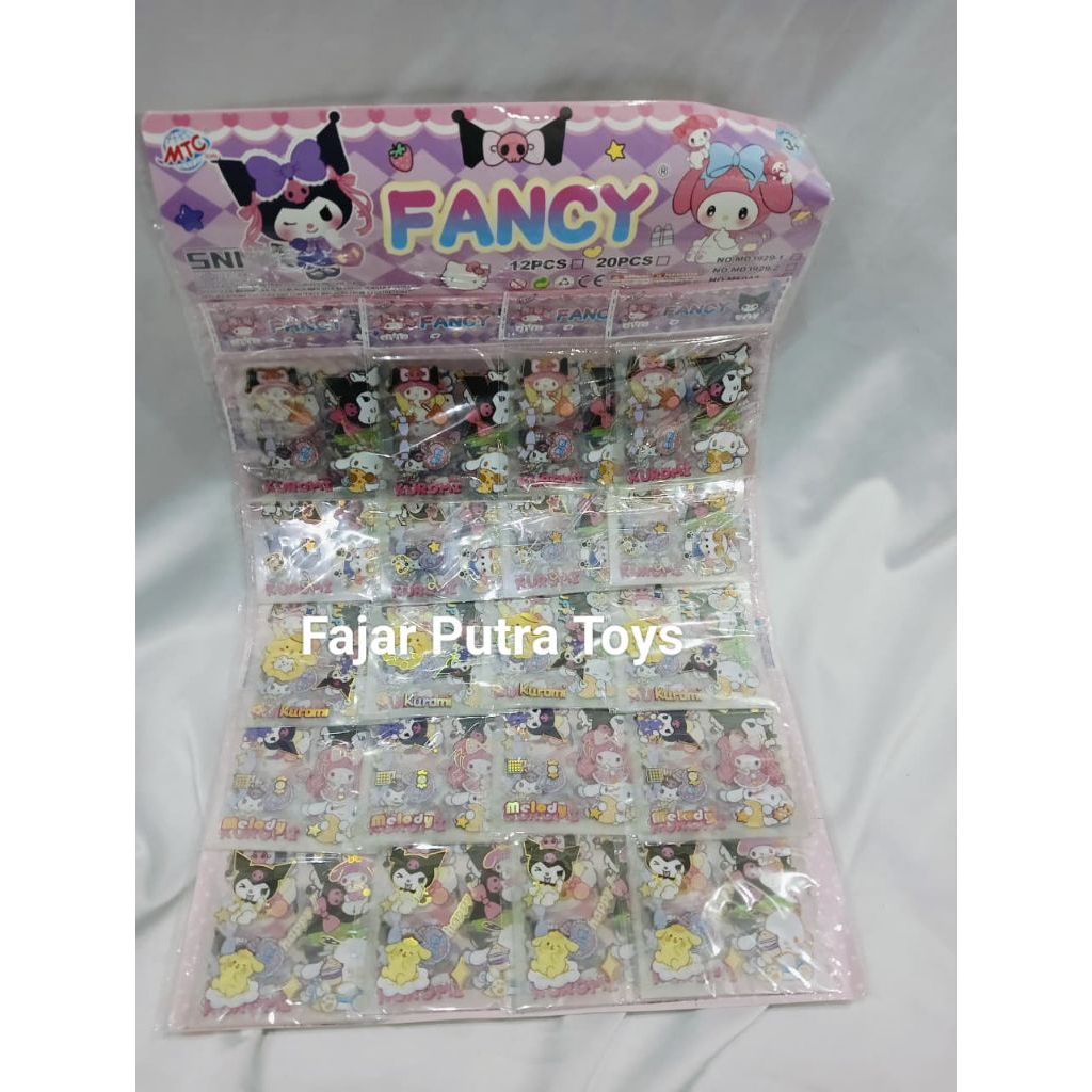 

GROSIR Mainan Sticker Sanrio Kuromi Fancy MD3891 isi 20 pcs