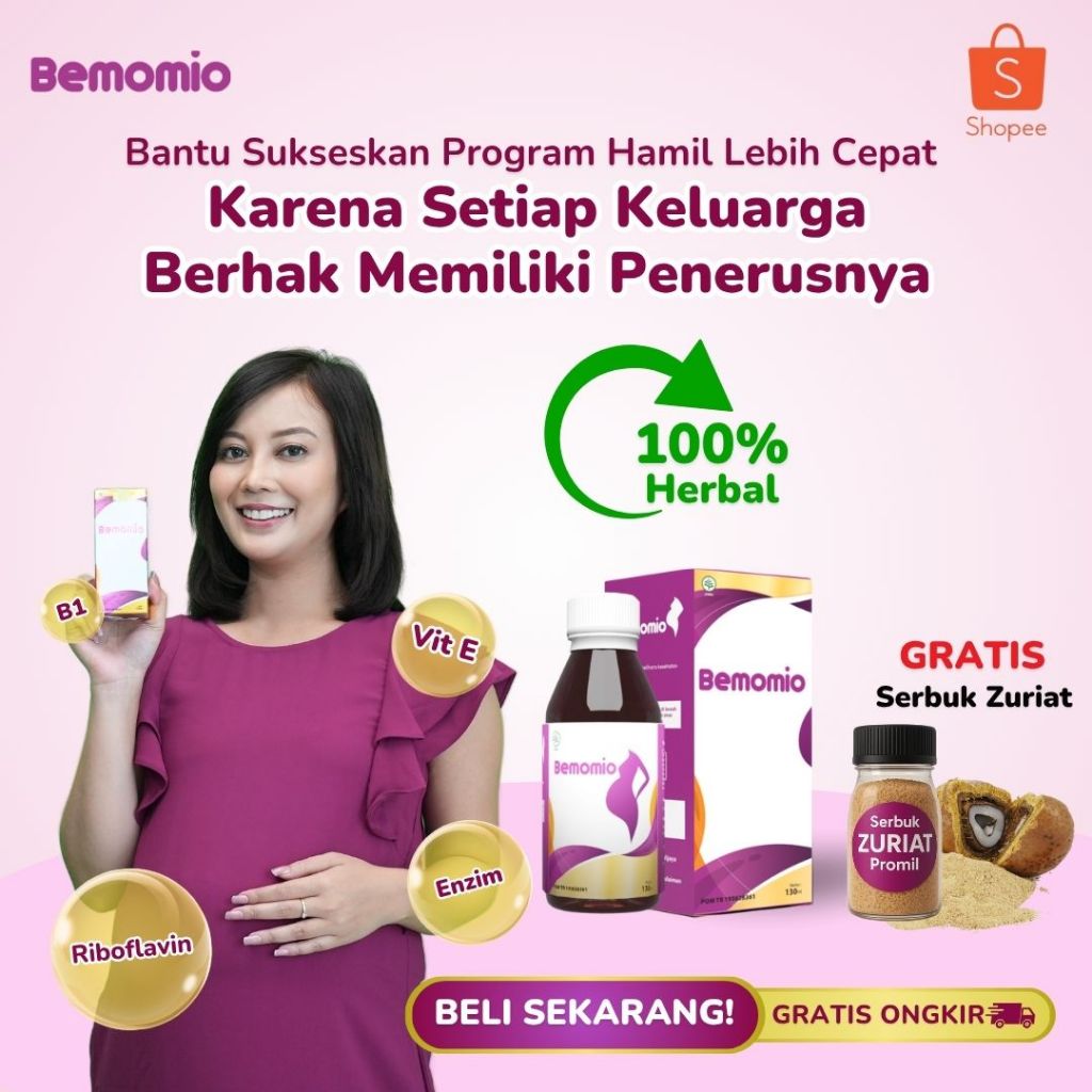 Serbuk Zuriat + Madu Bemomio Pendamping Pogram Hamil (Promil) - 1 Box