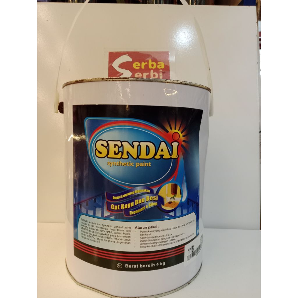 

-4KG SENDAI-Cat minyak kayu wood metal