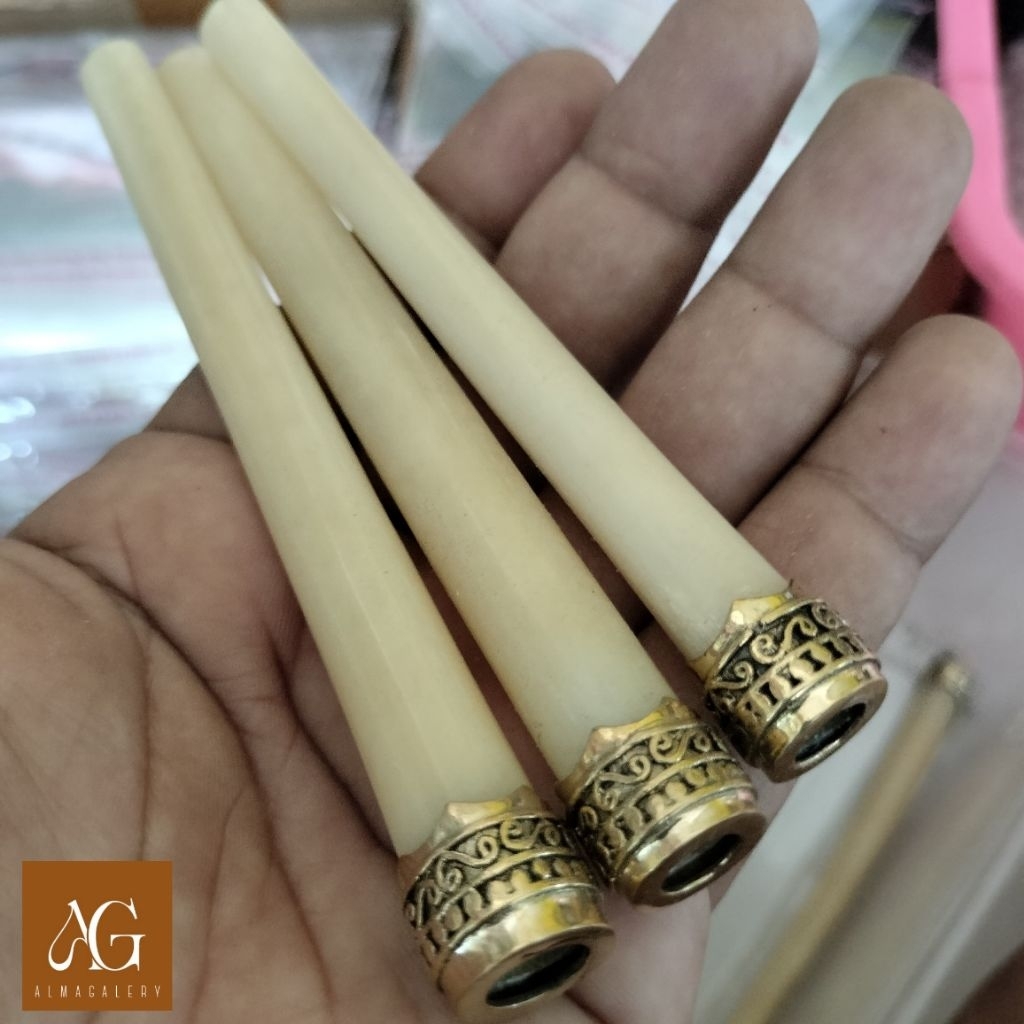 PUTRIICRAFT | pipa once / pipa rokok tulsap variasi alpaka gold