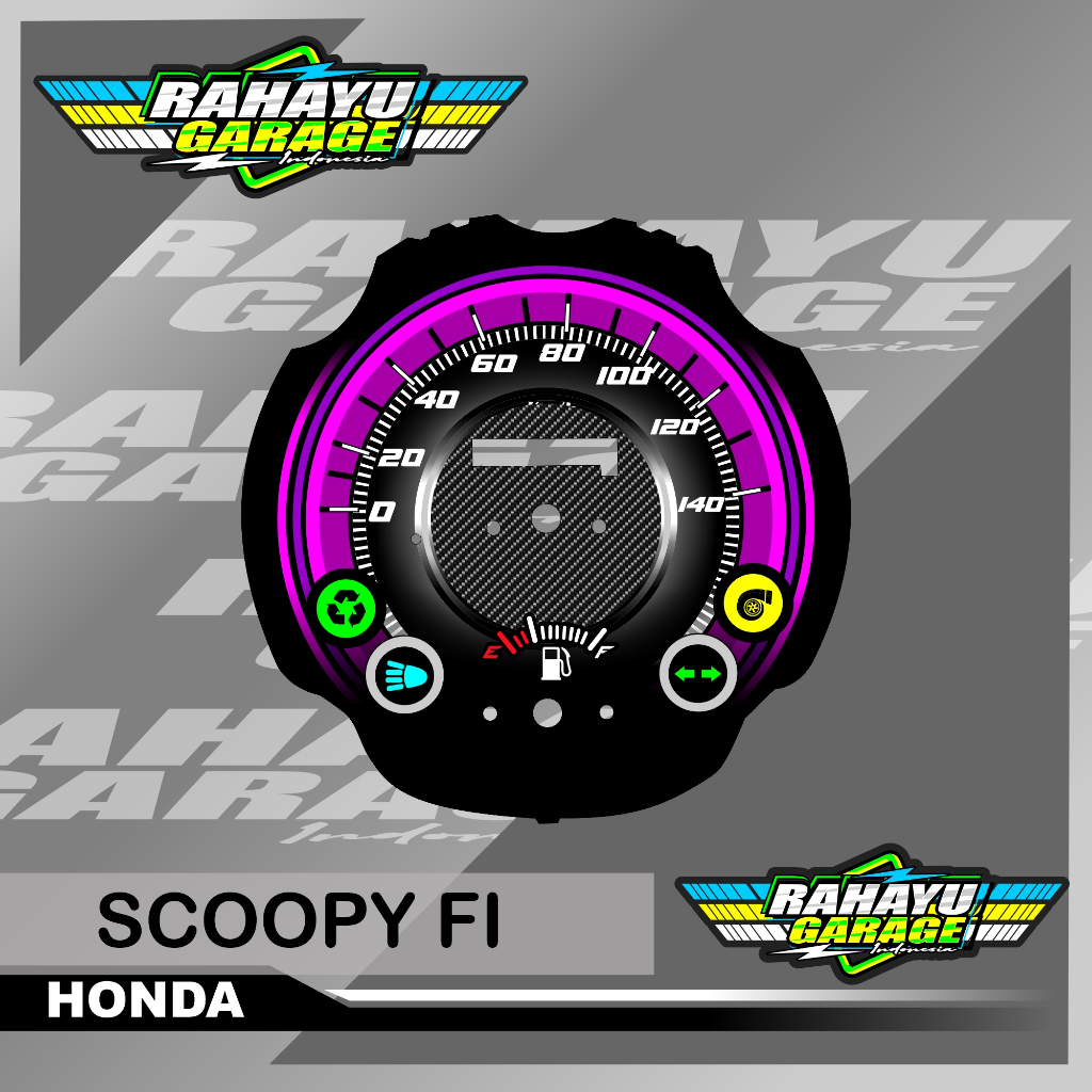 PAPAN SPEEDOMETER CUSTOM HONDA SCOOPY FI panel spidometer honda scoopy fi