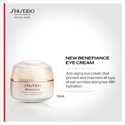 Shiseido Benefiance Wrinkle Smoothing Eye Cream 15ml