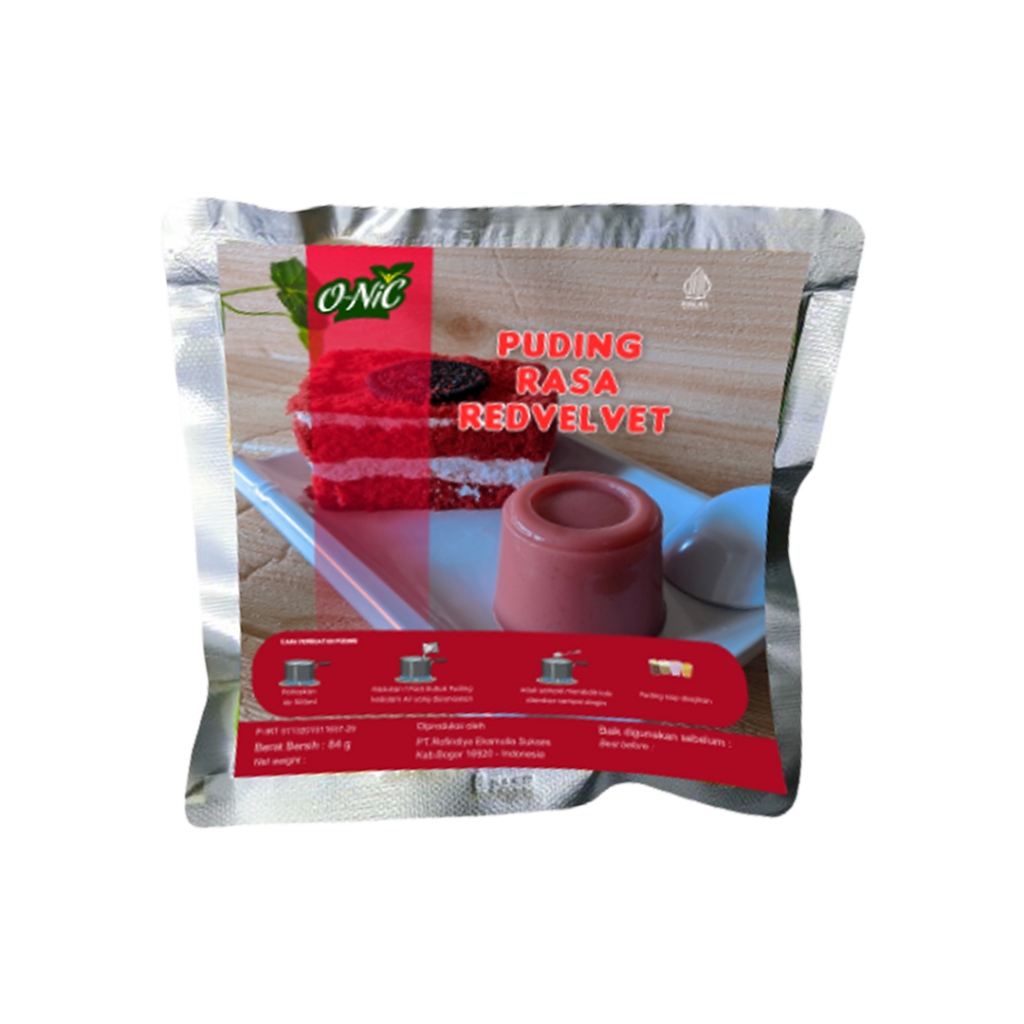 

Puding Onic rasa Red Velvet bisa untuk camilan bayi